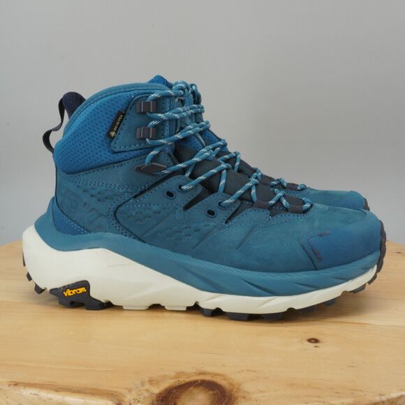 Hoka One One Kaha 2 GTX Mid Womens Size 8 Shoes Blue Coral Hiking Trail NEW